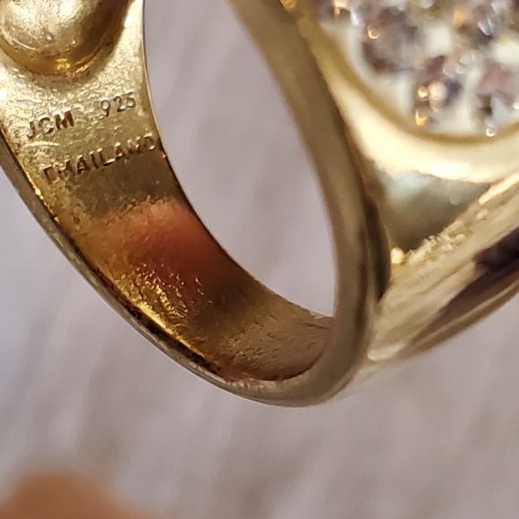 JMC Crystal Gold size 7 Ring / free earrings - Picture 12 of 12